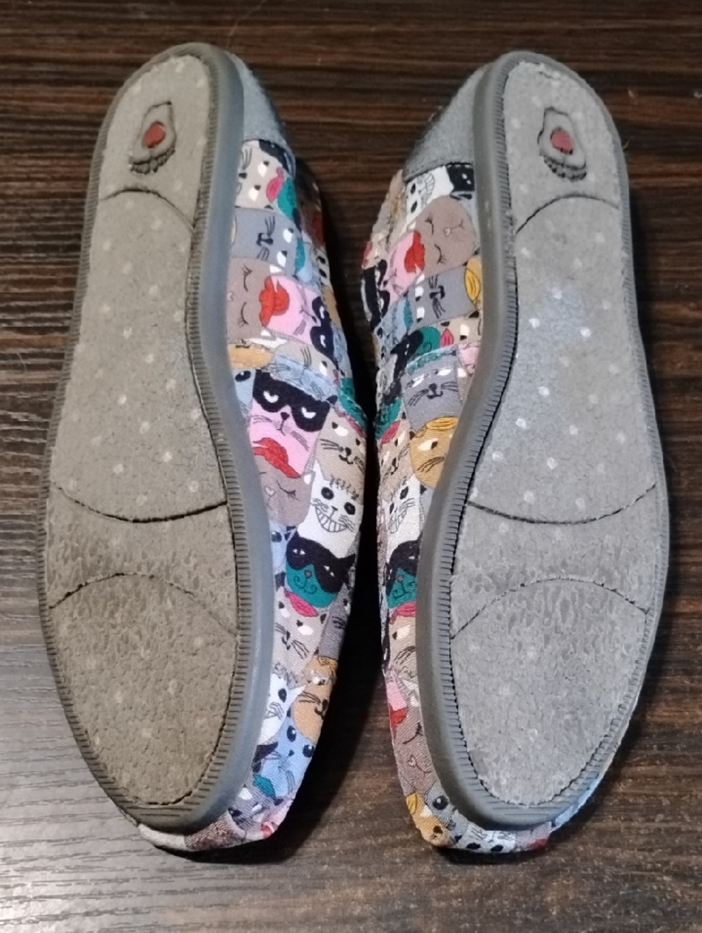 BOBS Cat Print Slip-On Shoes Women's Size: 8 - Picture 5 of 6